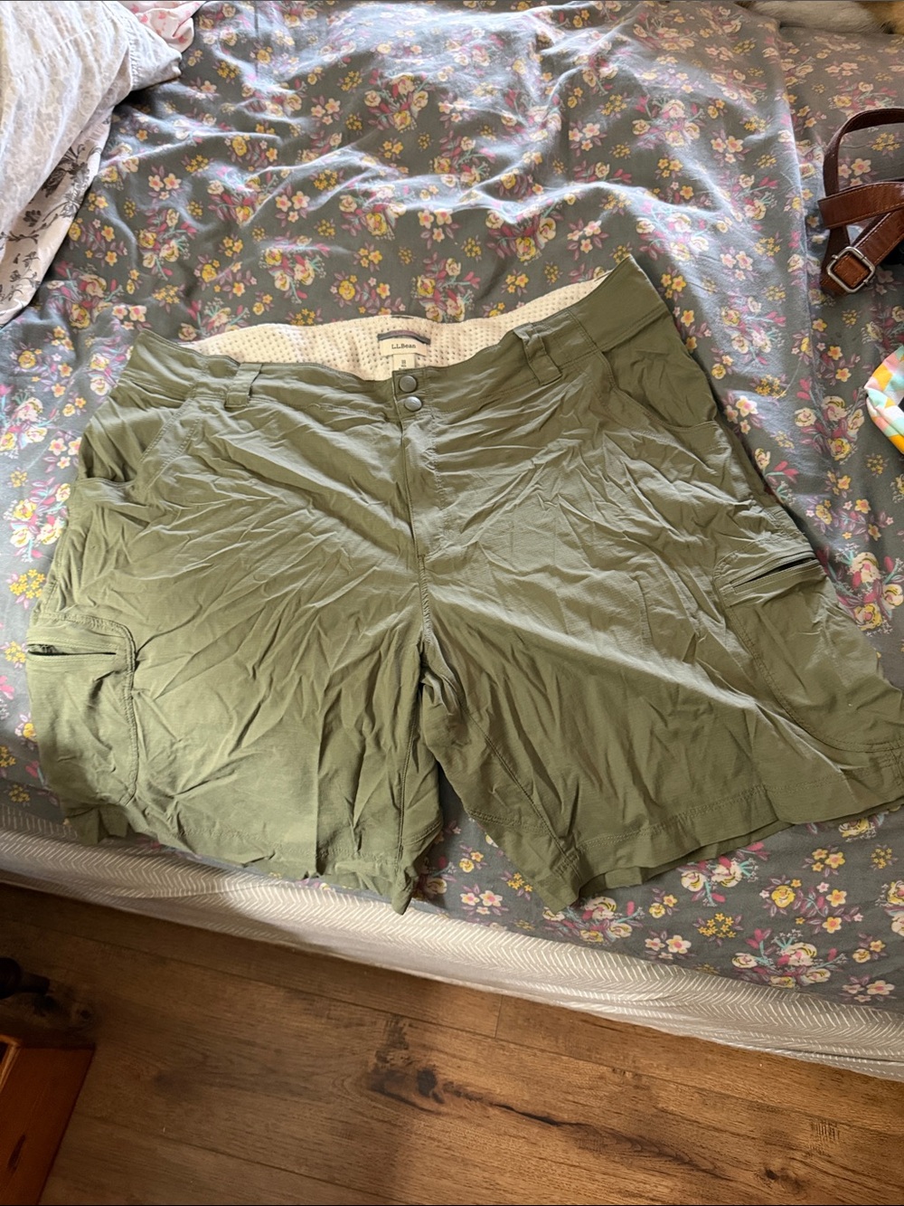 L.L. Bean Women's Olive Green Cargo Shorts
